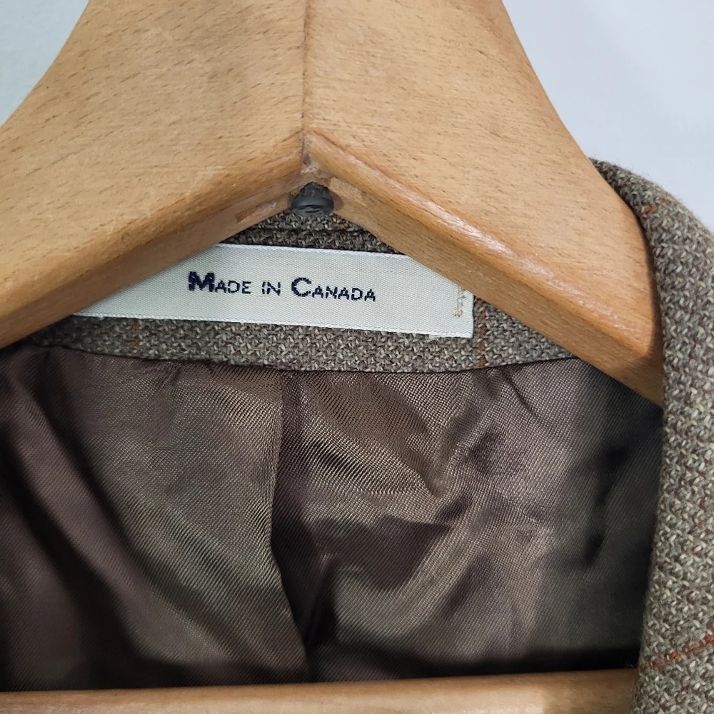 Chaps Ralph Lauren Vintage Men's Tan Wool Blazer Sz 41 L